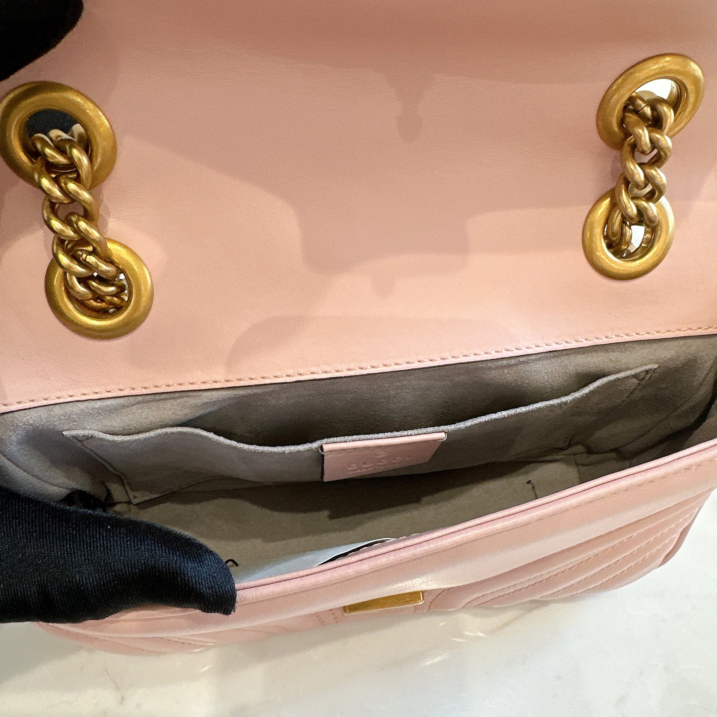 Gucci Marmont Mini in Pink GHW
