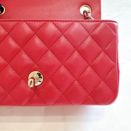 Chanel Mini Rectangular in Red