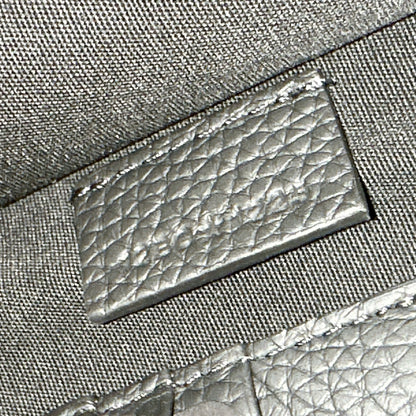 Dior A5 Triangle Pouch in Black Dior Gravity Leather