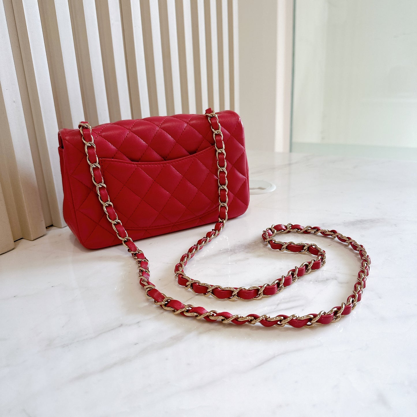 Chanel Mini Rectangular in Red