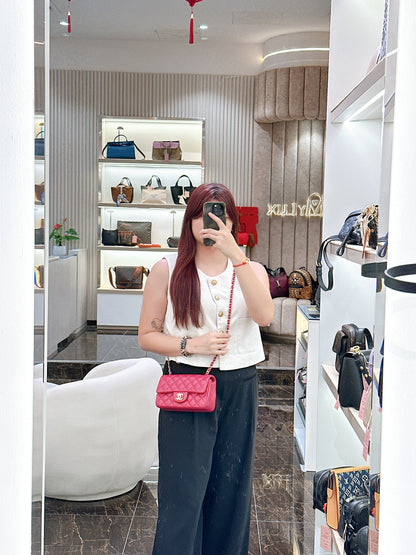 Chanel Mini Rectangular in Red