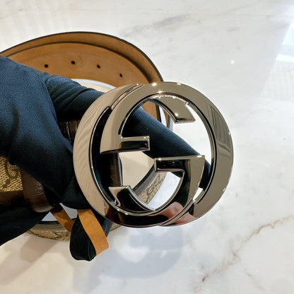 Gucci GG Suprme Belt in SHW