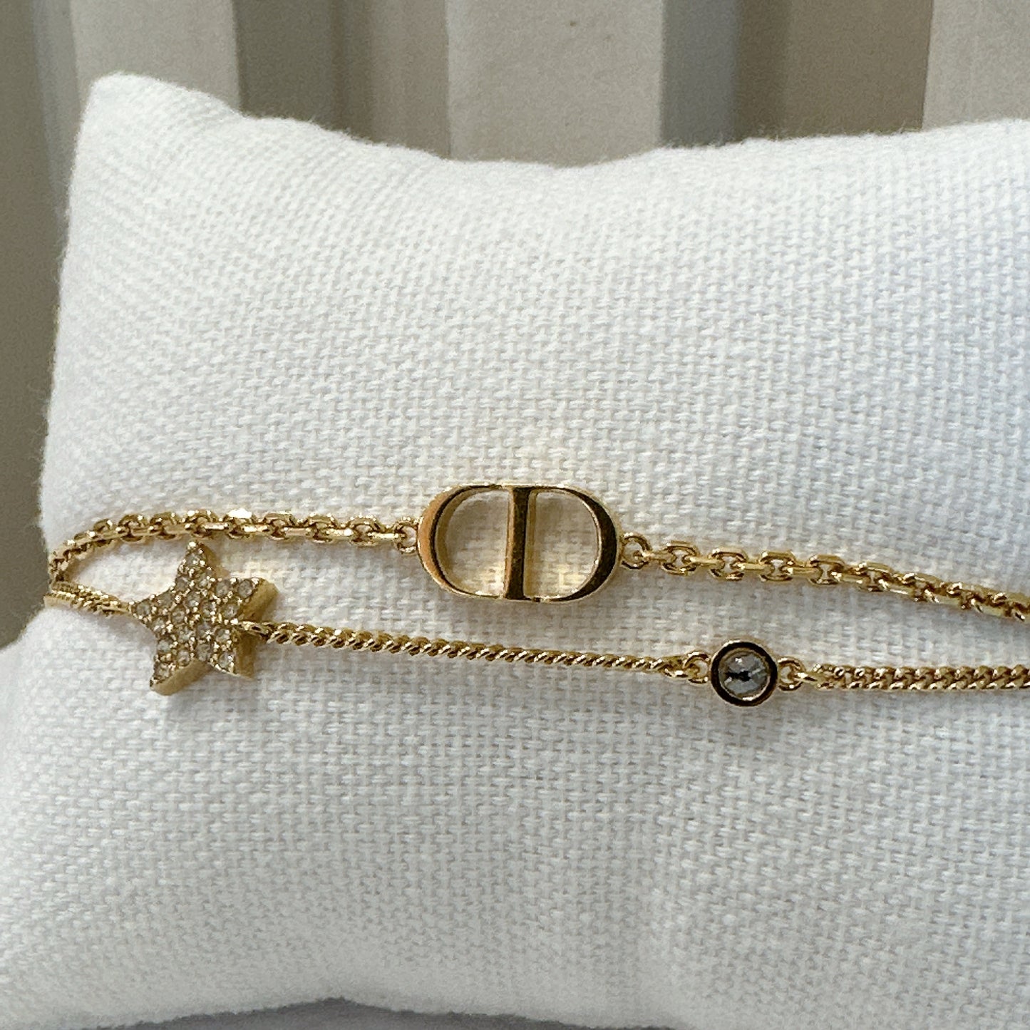 Dior Petit CD Double-Chain Bracelet
