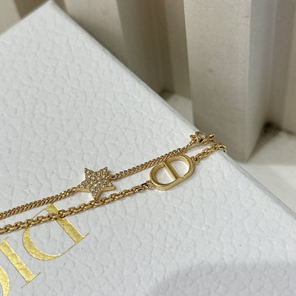 Dior Petit CD Double-Chain Bracelet