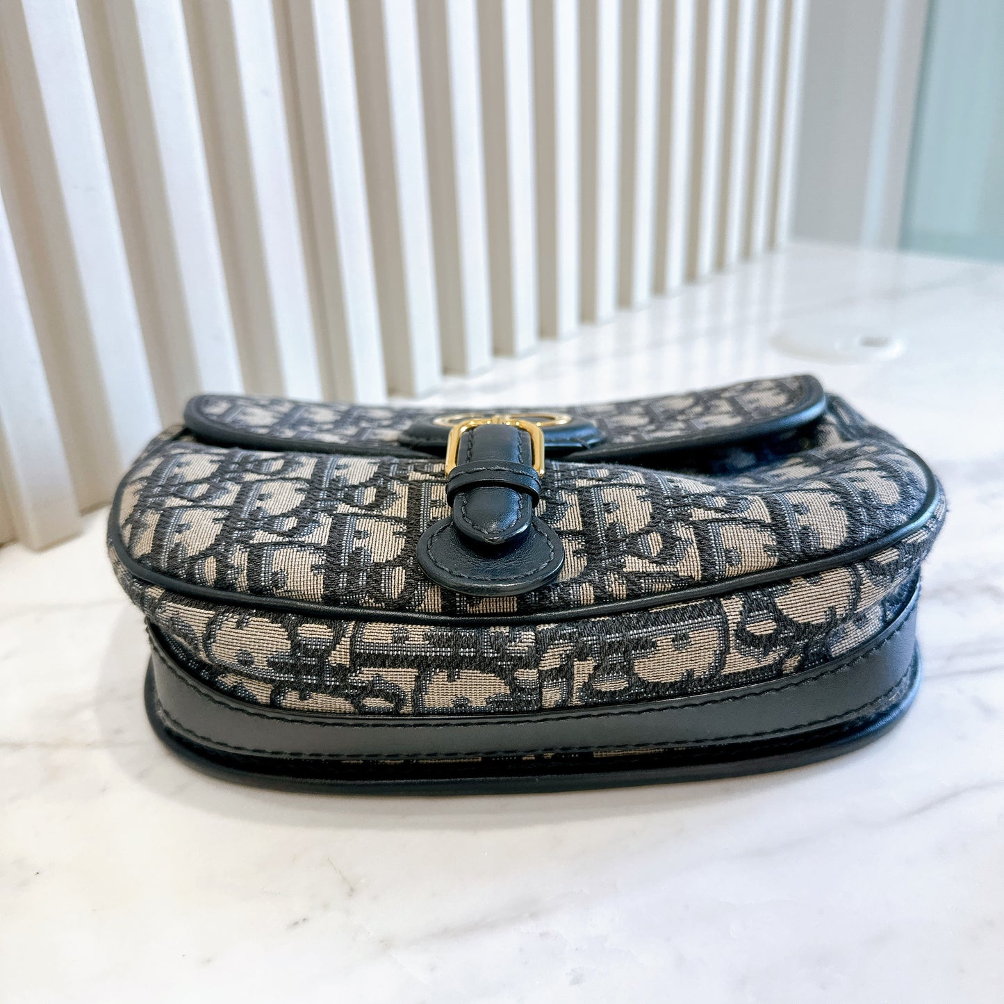 Dior Medium Bobby Bag Blue Dior Oblique Jacquard