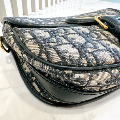 Dior Medium Bobby Bag Blue Dior Oblique Jacquard