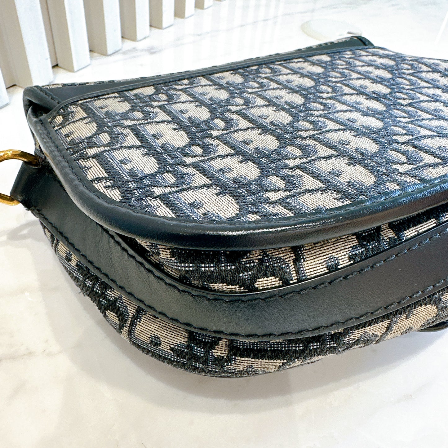 Dior Medium Bobby Bag Blue Dior Oblique Jacquard
