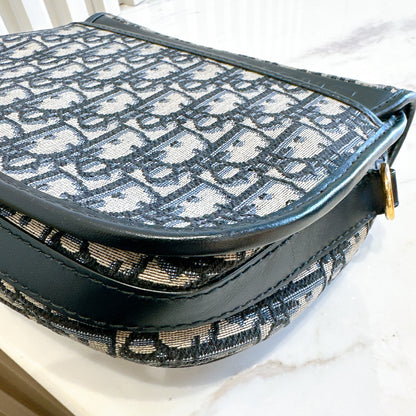 Dior Medium Bobby Bag Blue Dior Oblique Jacquard