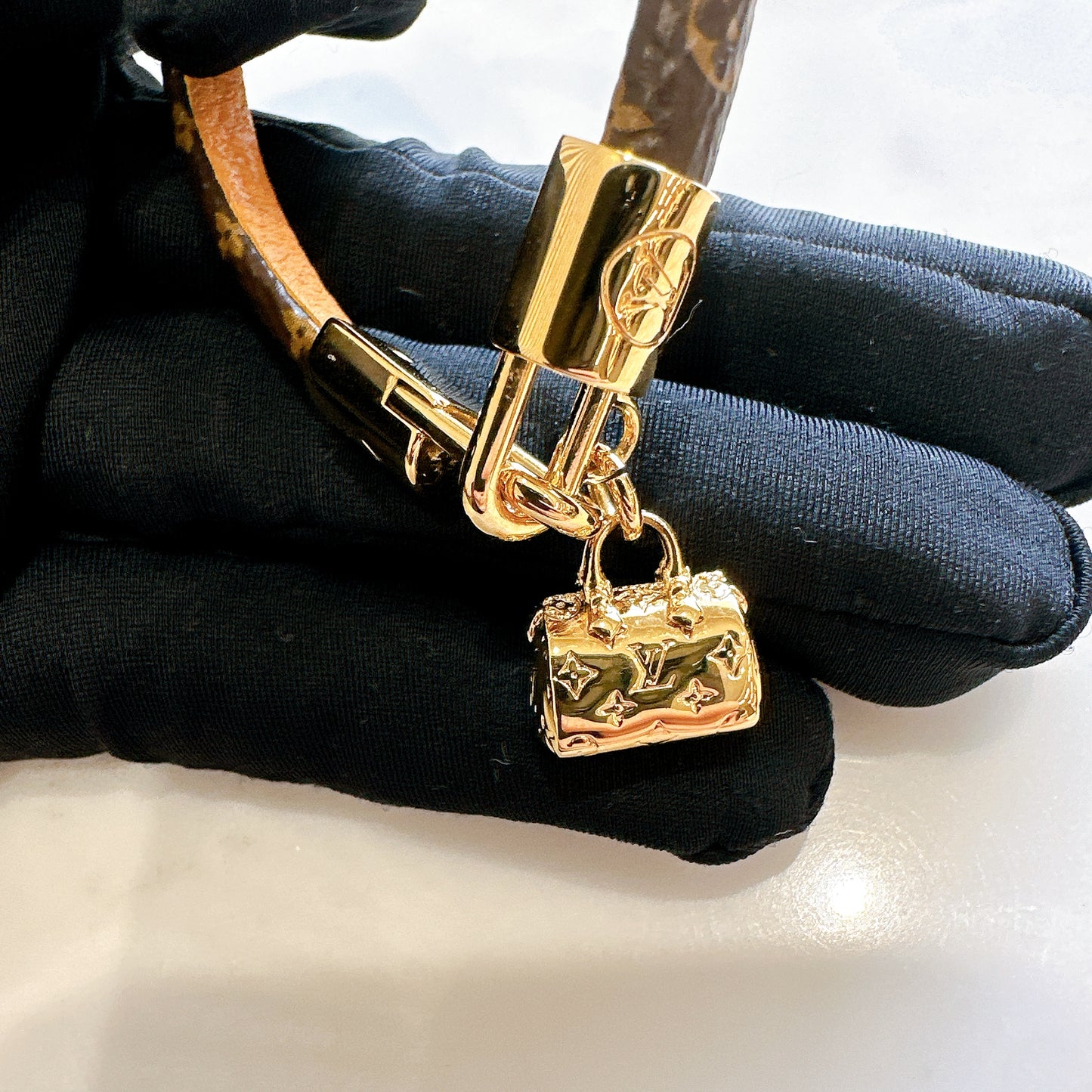 LV Monogram Bracelet Speedy Charm