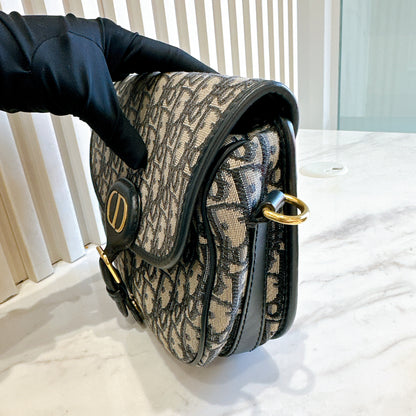 Dior Medium Bobby Bag Blue Dior Oblique Jacquard