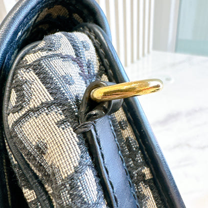 Dior Medium Bobby Bag Blue Dior Oblique Jacquard