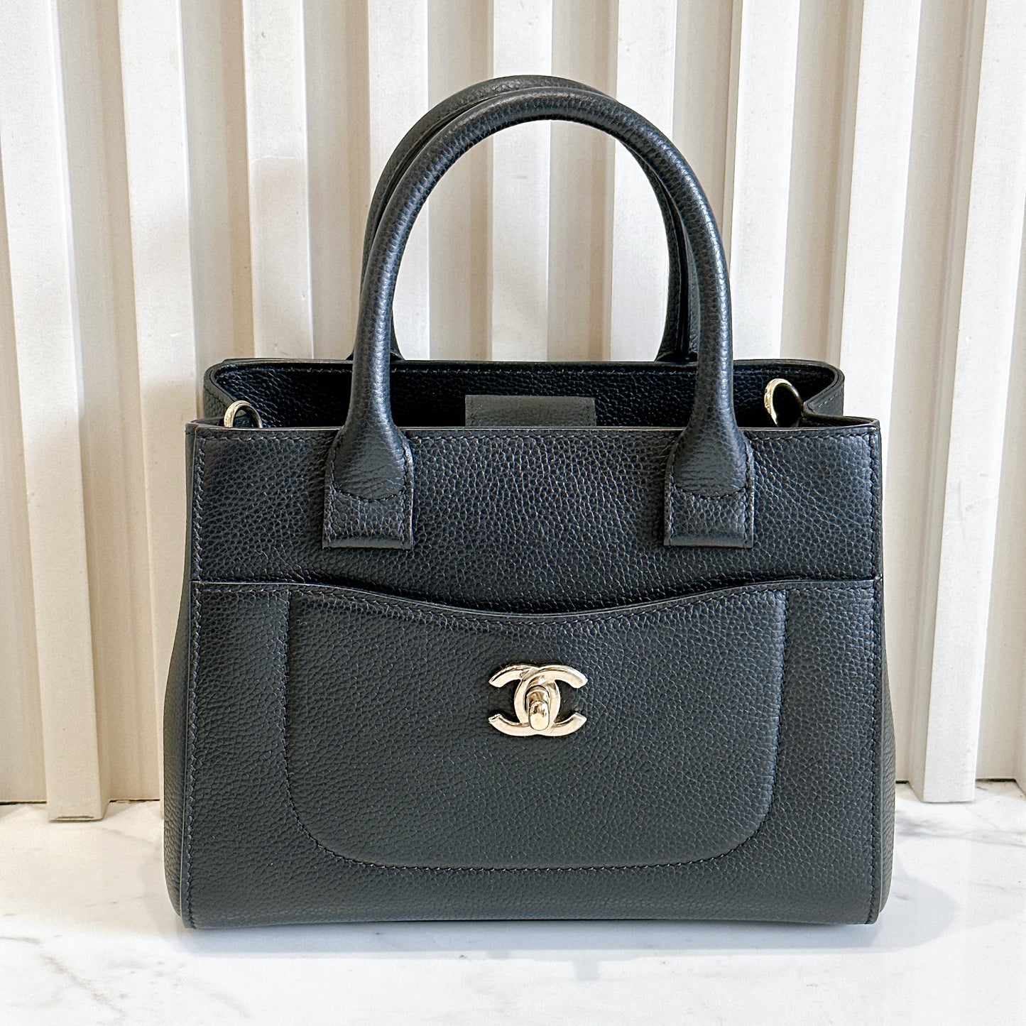 Chanel Mini Neo Executive Caviar in Black SHW