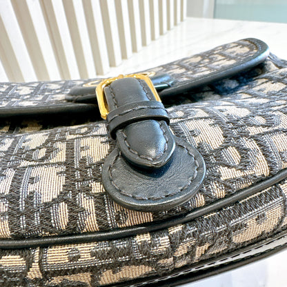 Dior Medium Bobby Bag Blue Dior Oblique Jacquard