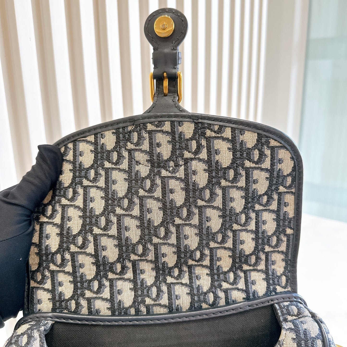Dior Medium Bobby Bag Blue Dior Oblique Jacquard