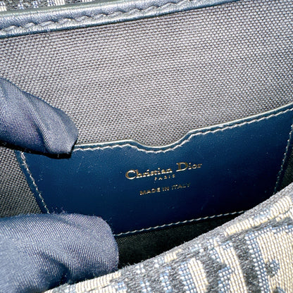 Dior Medium Bobby Bag Blue Dior Oblique Jacquard