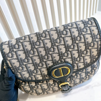 Dior Medium Bobby Bag Blue Dior Oblique Jacquard