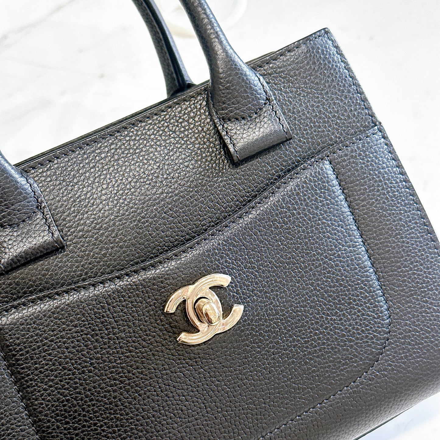 Chanel Mini Neo Executive Caviar in Black SHW