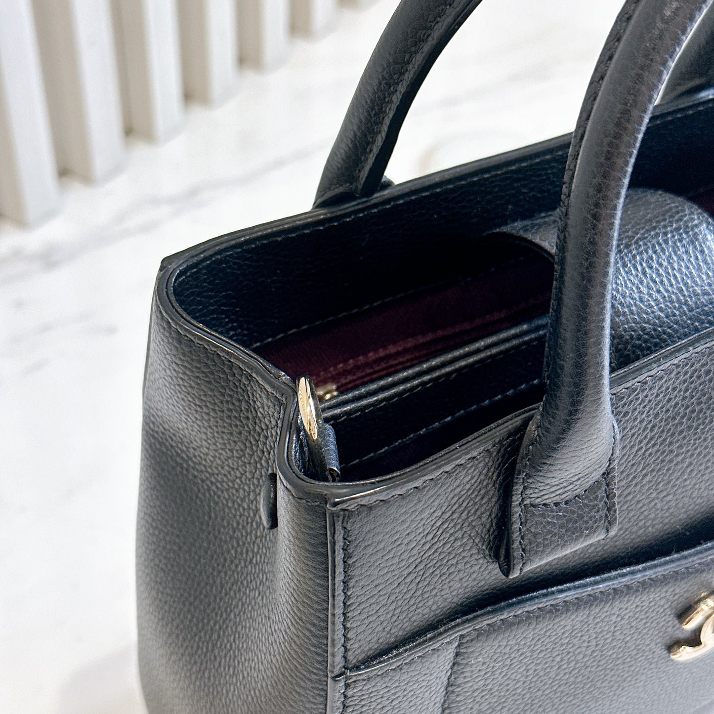 Chanel Mini Neo Executive Caviar in Black SHW
