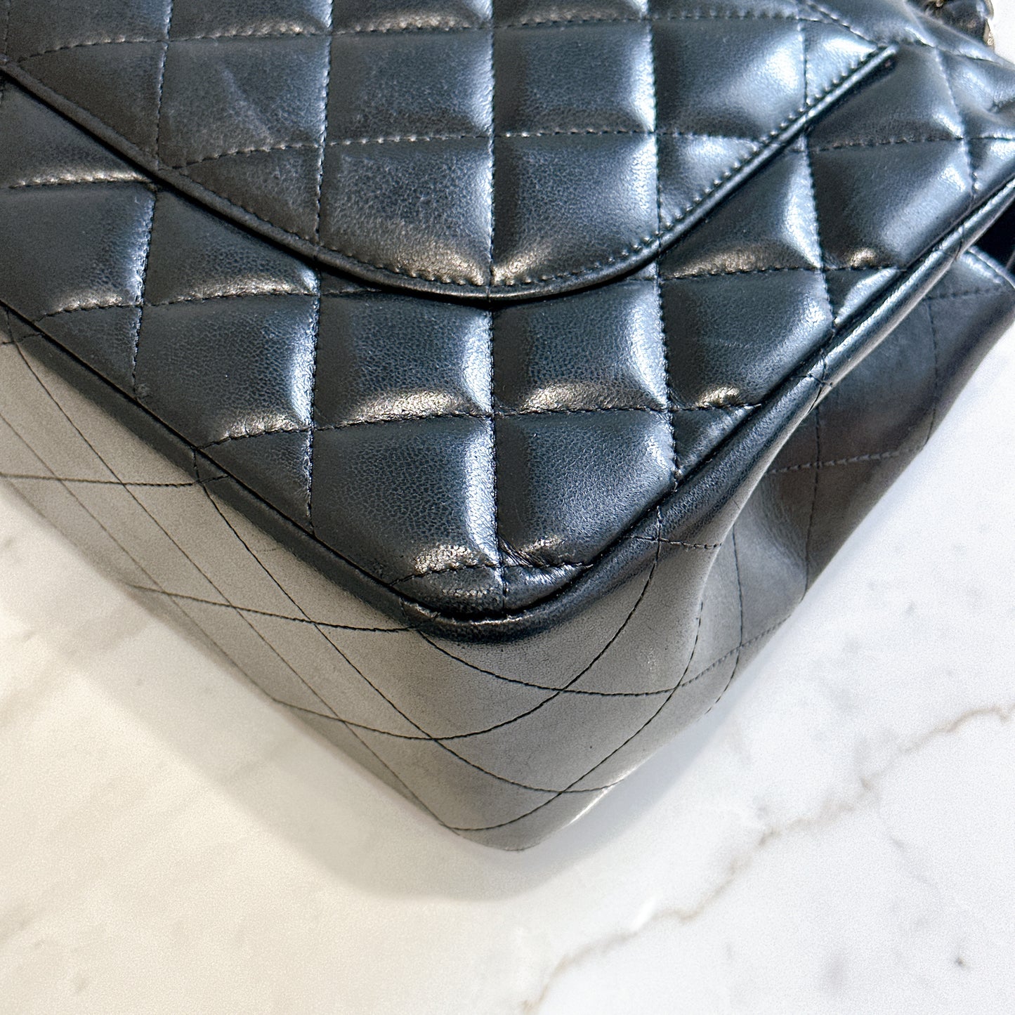 Chanel Jumbo Lambskin In SHW