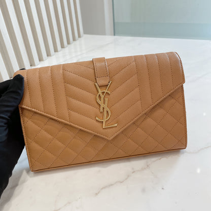 YSL Envelope Small Brown in GHW