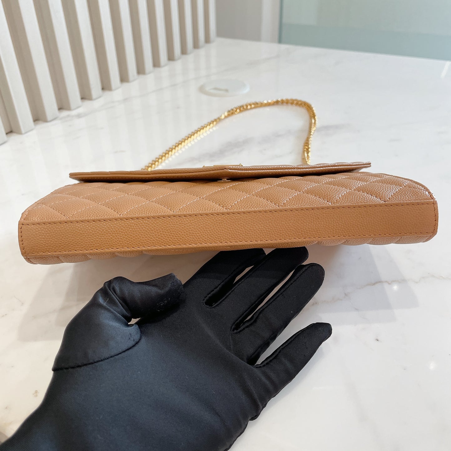 YSL Envelope Small Brown in GHW