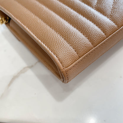 YSL Envelope Small Brown in GHW