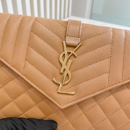 YSL Envelope Small Brown in GHW