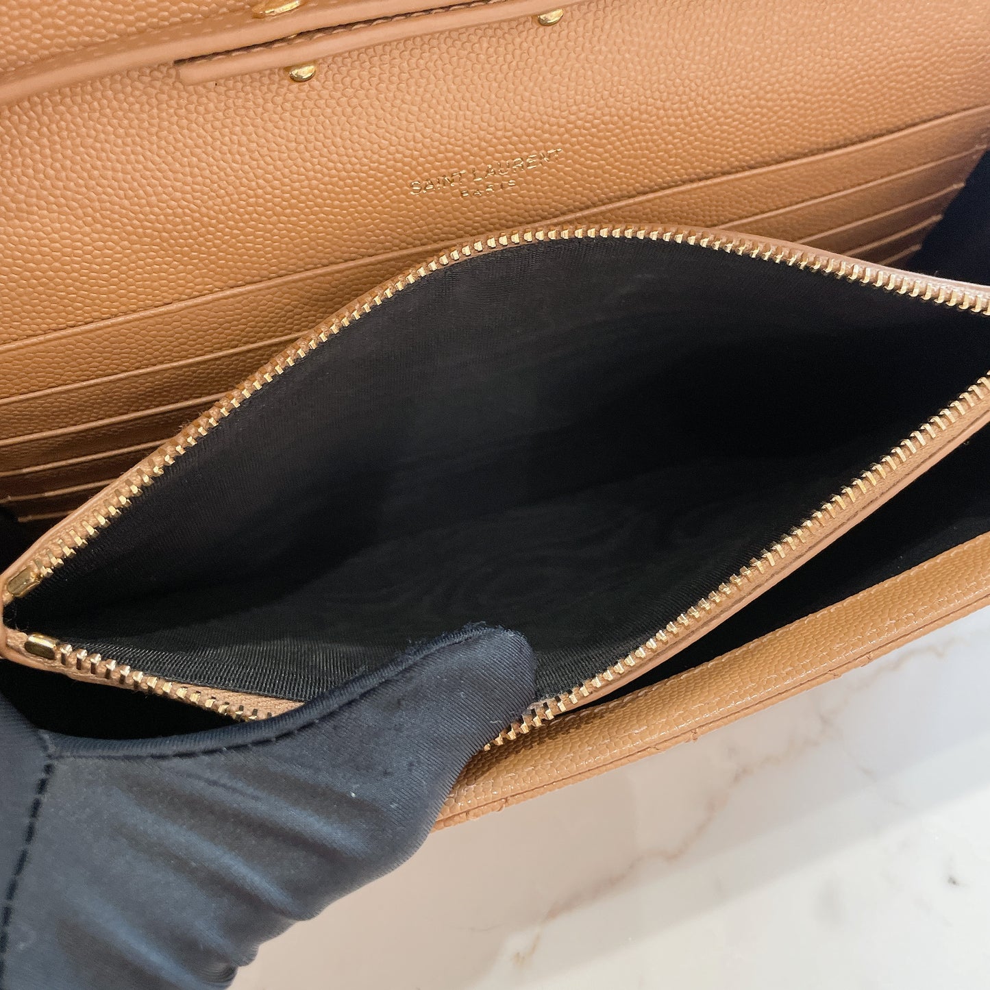 YSL Envelope Small Brown in GHW