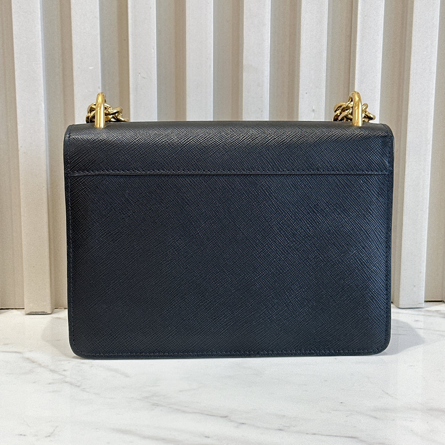 Prada Black Saffiano Chain Bag