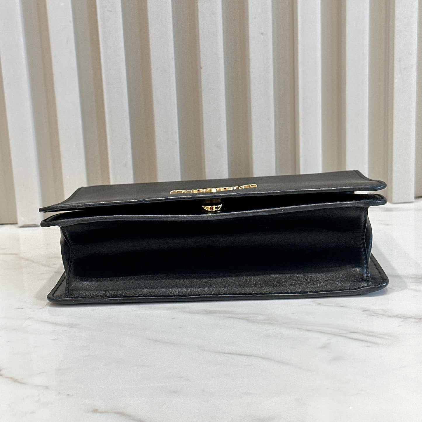Prada Black Saffiano Chain Bag