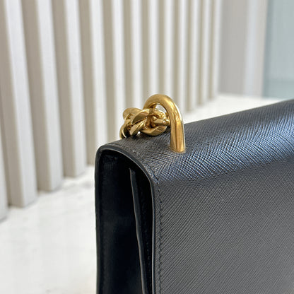 Prada Black Saffiano Chain Bag