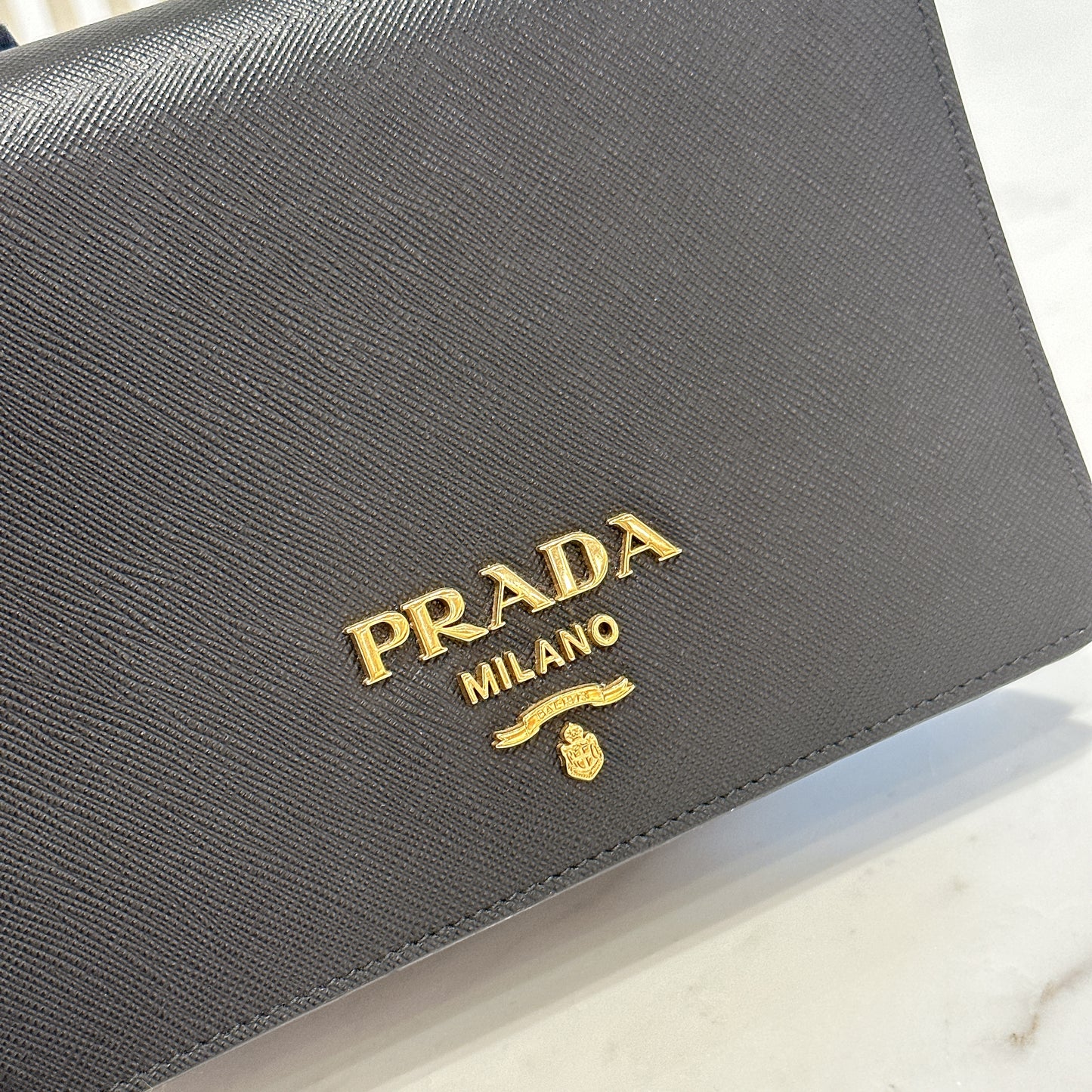 Prada Black Saffiano Chain Bag