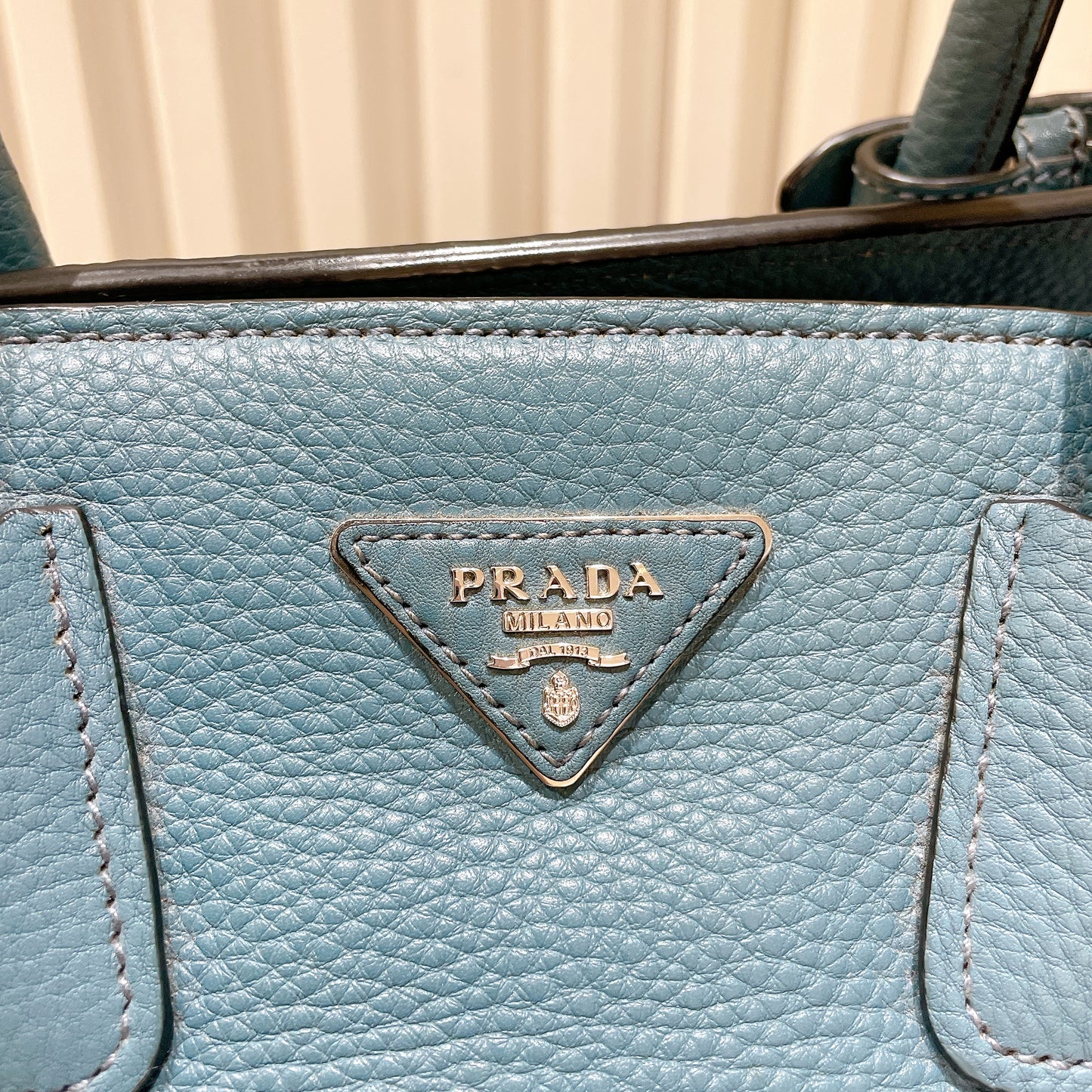 Prada Front Pocket Wing Convertible Tote in Blue