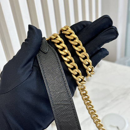 Prada Black Saffiano Chain Bag