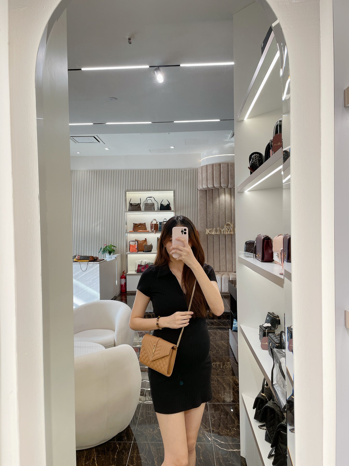 YSL Envelope Small Brown in GHW