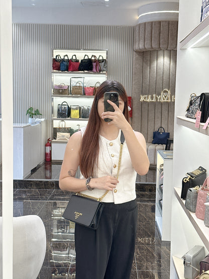 Prada Black Saffiano Chain Bag