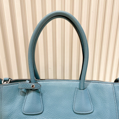 Prada Front Pocket Wing Convertible Tote in Blue