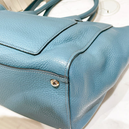Prada Front Pocket Wing Convertible Tote in Blue