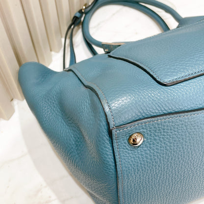 Prada Front Pocket Wing Convertible Tote in Blue