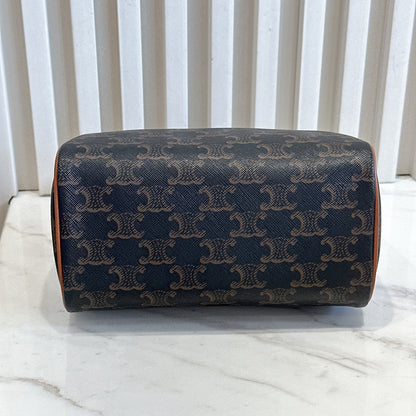 Celine Small Boston in Triomphe Canvas