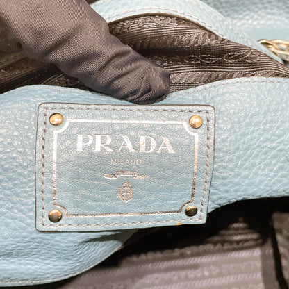 Prada Front Pocket Wing Convertible Tote in Blue
