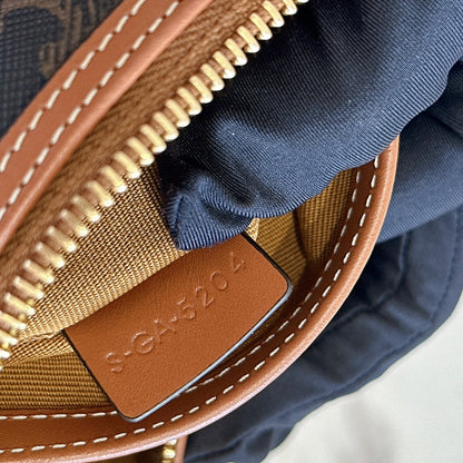 Celine Small Boston in Triomphe Canvas