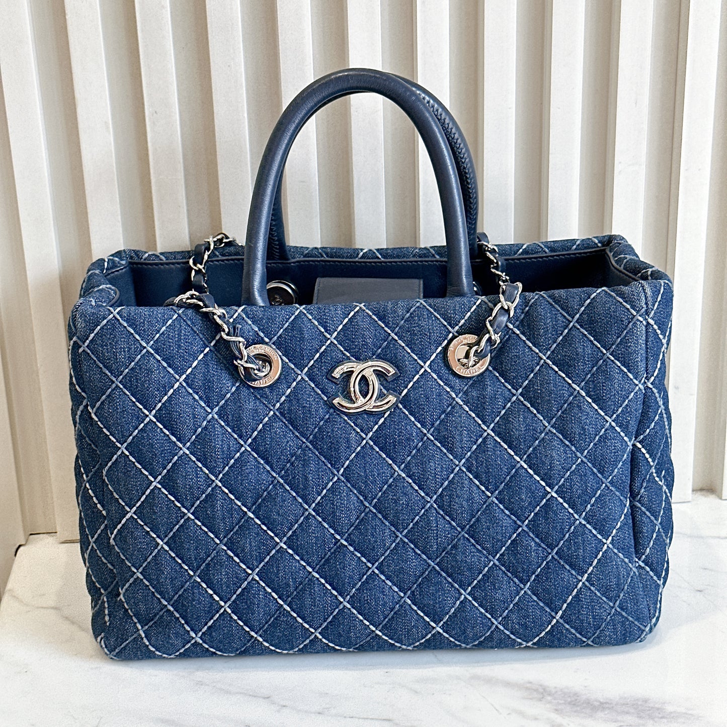 Chanel Denim Coco Handle Tote