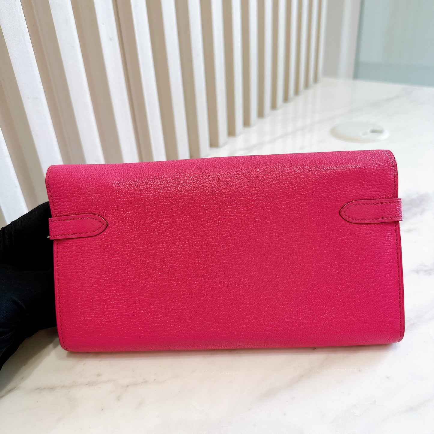 Hermes Kelly Wallet in Rose