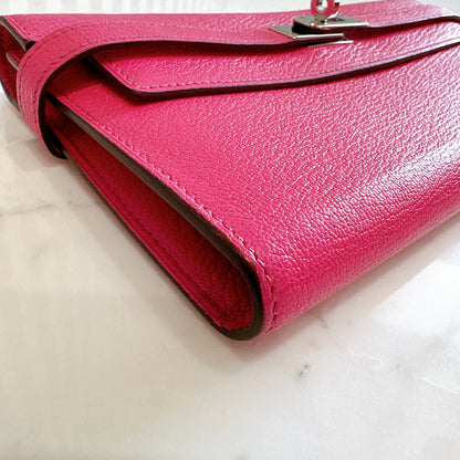 Hermes Kelly Wallet in Rose