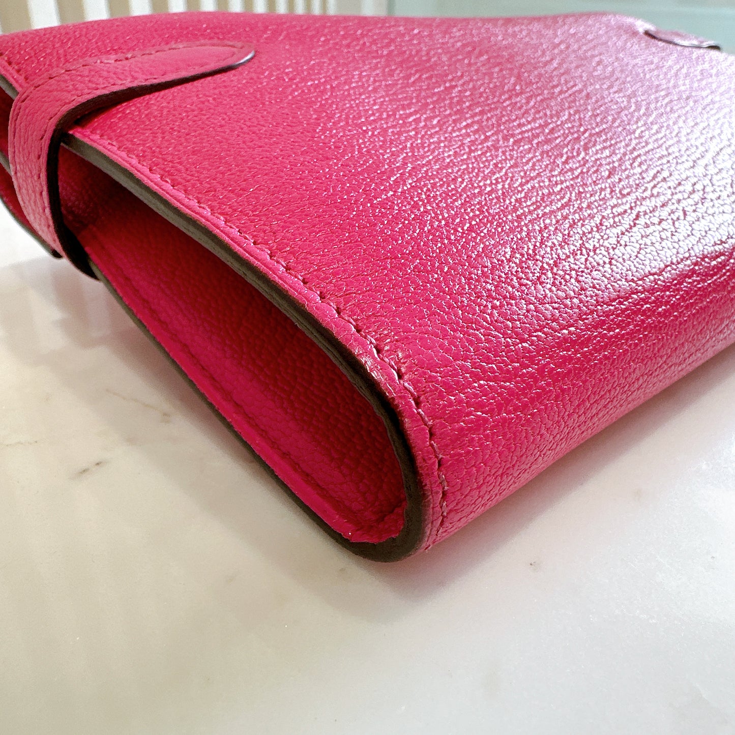 Hermes Kelly Wallet in Rose
