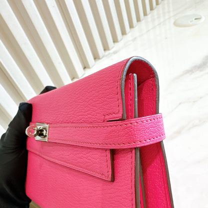 Hermes Kelly Wallet in Rose