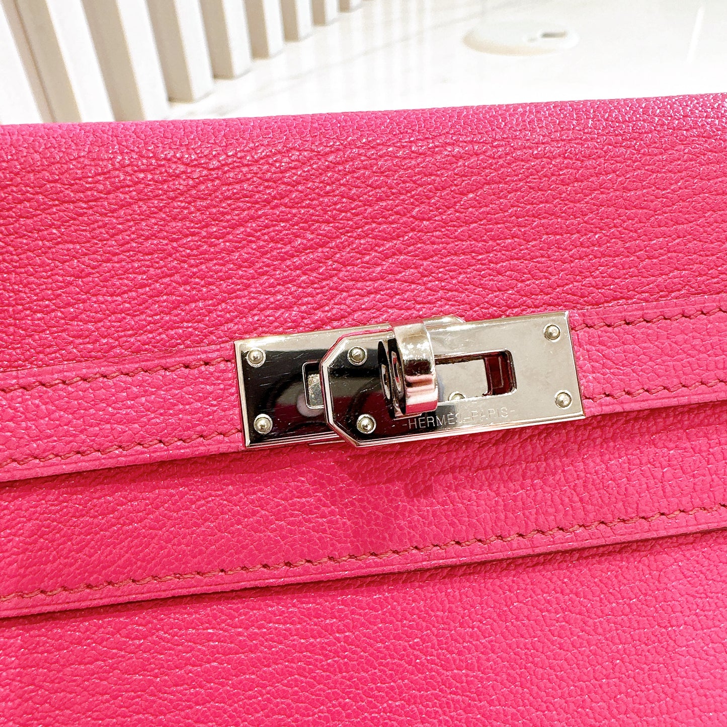 Hermes Kelly Wallet in Rose