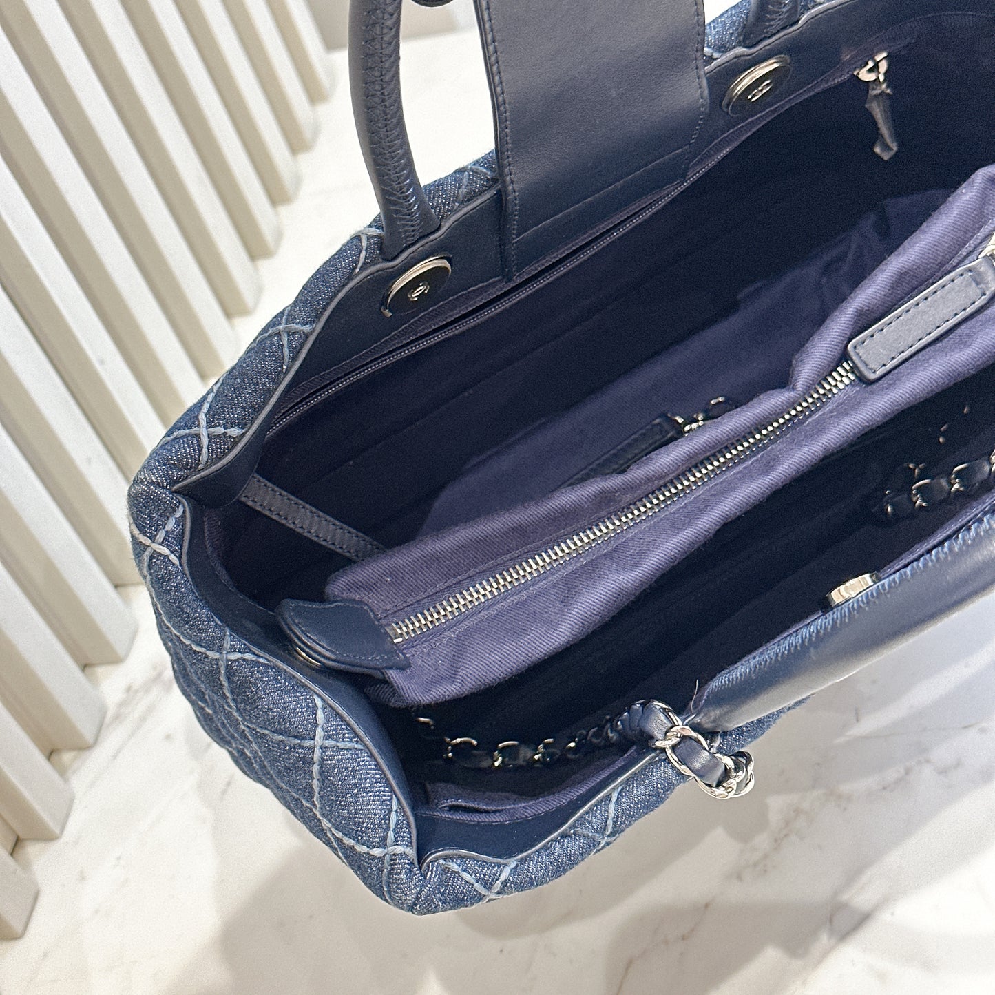 Chanel Denim Coco Handle Tote