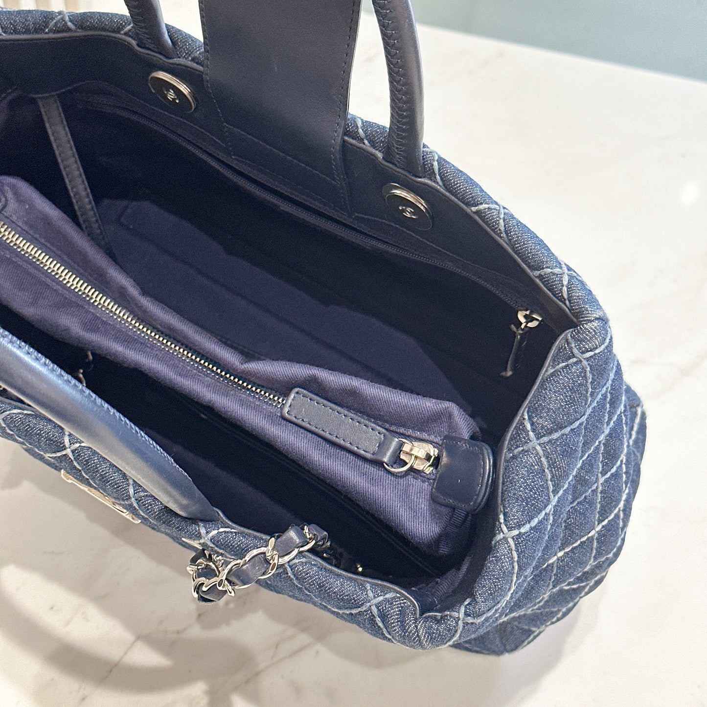 Chanel Denim Coco Handle Tote
